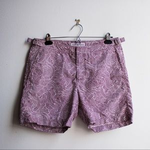 Patterned Orlebar Brown Swim Trunks